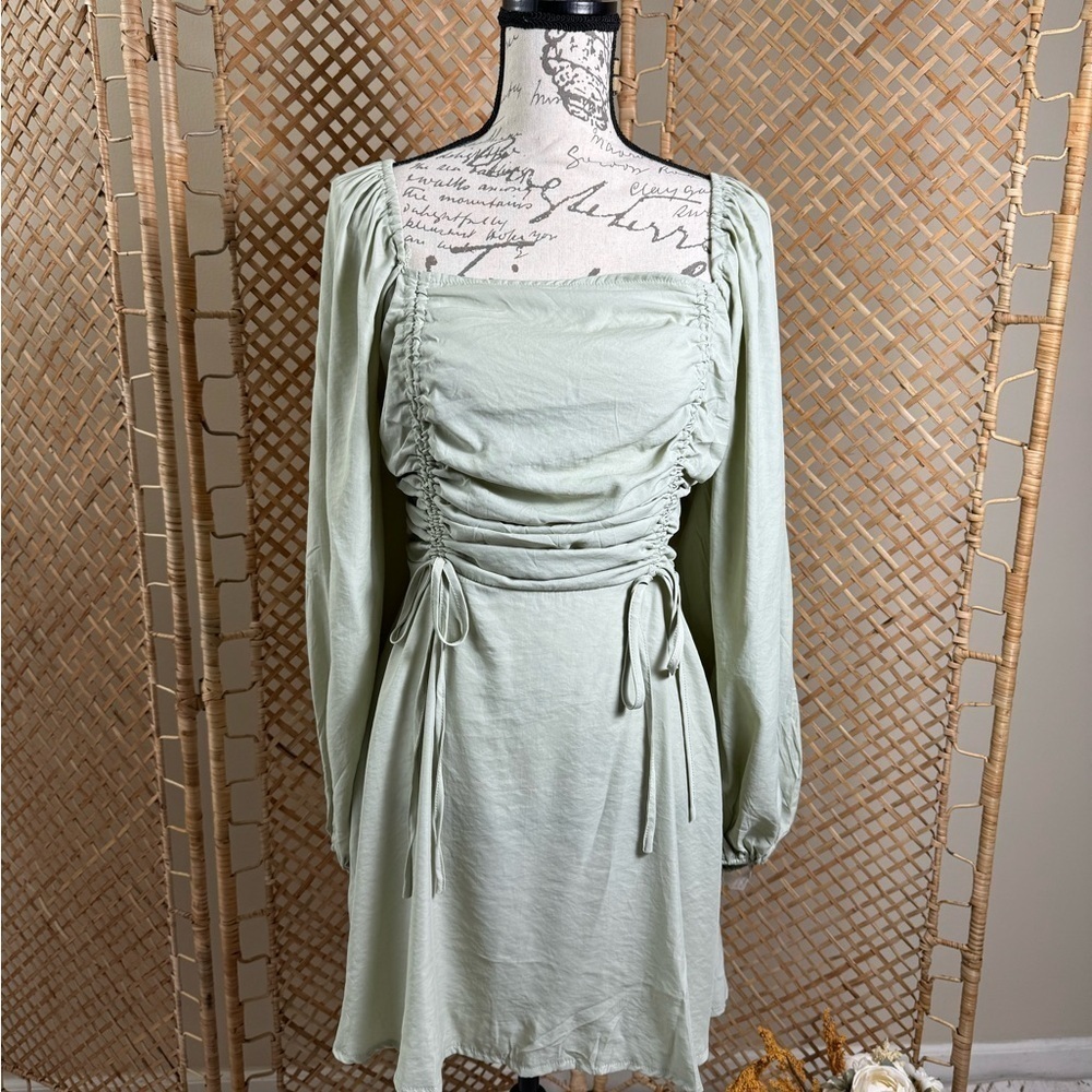 MissGuided Green dress